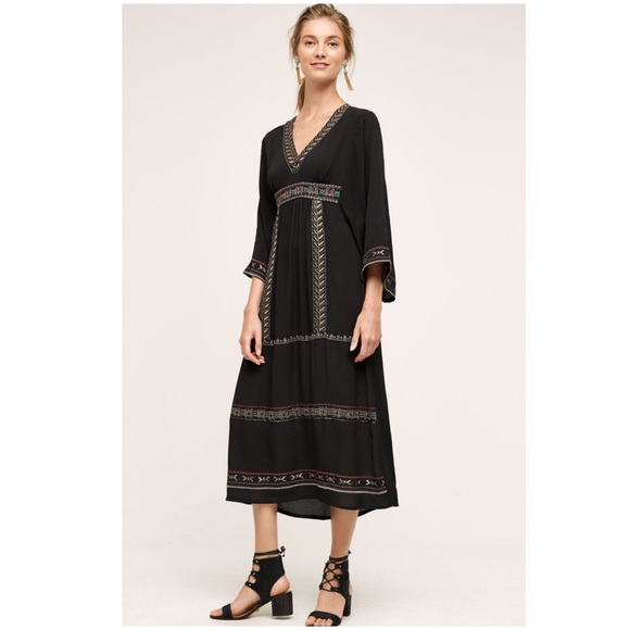 Anthropologie Dresses & Skirts - Anthropologie Merivana Midi Dress XS New Black NWT